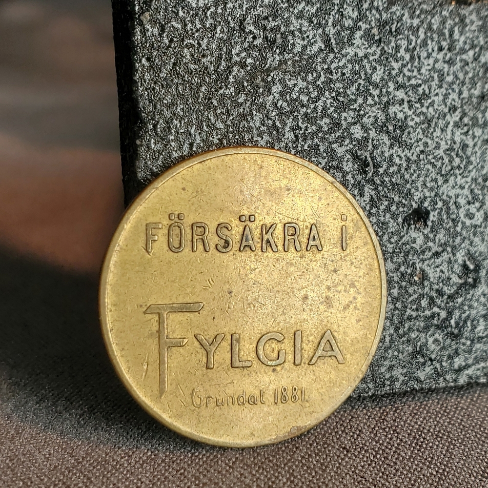 Swedish Transport Token: Helsingborg Stads Spårvägar "Fylgia" 